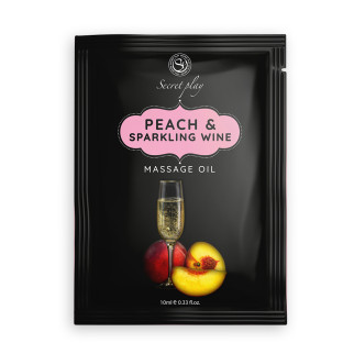 Масажна олія PEACH & SPARKLING WINE MASSAGE OIL 10 ML  18+ - Інтернет-магазин спільних покупок ToGether