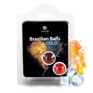 Набір кульок лубрикантів BRAZILIAN BALLS HOT & COLD  18+ - Інтернет-магазин спільних покупок ToGether