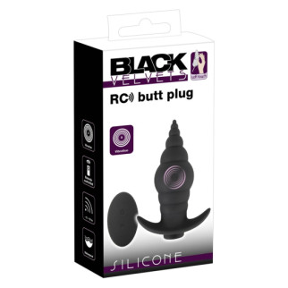Анальна пробка з вібро Black Velvets RC Butt Plug  18+ - Інтернет-магазин спільних покупок ToGether