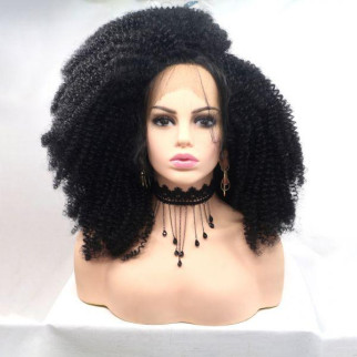 Перука ZADIRA жіноча чорна кучерява на сітці 18+ - Інтернет-магазин спільних покупок ToGether