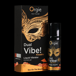 Збуджуючий гель вібратор ORGIE DUAL VIBE! - KISSABLE - SEX ON THE BEACH - 15ML  18+ - Інтернет-магазин спільних покупок ToGether