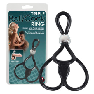 Эрекционная петля - Triple Ball and Cock Ring 18+ - Інтернет-магазин спільних покупок ToGether
