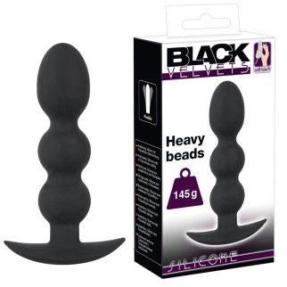 Анальна пробка - Black Velvets Heavy Beads, 145 г 18+ - Інтернет-магазин спільних покупок ToGether