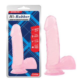 Фалоімітатор - Hi-Rubber 7.7" Dildo Pink 18+ - Інтернет-магазин спільних покупок ToGether