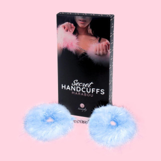 Наручники - Secret Play Handcuffs Marabou Blue 18+ - Інтернет-магазин спільних покупок ToGether