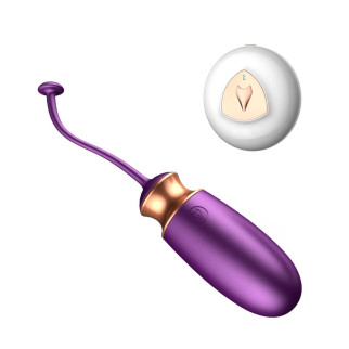 Віброяйце - Vibrating Silicone Love Egg Purple, USB, 10 Function, Heating, Voice Control 18+ - Інтернет-магазин спільних покупок ToGether