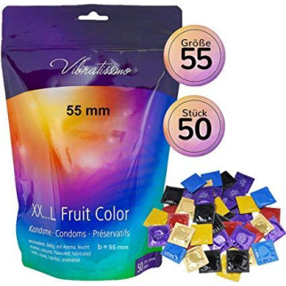 Презервативи - Vibratissimo XX ... L Fruit Color, 55 мм, 50 шт. 18+ - Інтернет-магазин спільних покупок ToGether