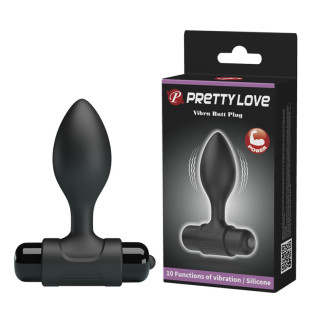 Анальна пробка - Pretty Love Vibra Butt Plug Black 18+ - Інтернет-магазин спільних покупок ToGether