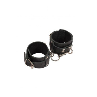 Наручники Leather Dominant Hand Cuffs, Black 18+ - Інтернет-магазин спільних покупок ToGether