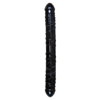 Двосторонній фалоімітатор - Flexible Double Dong Black 18+ - Інтернет-магазин спільних покупок ToGether