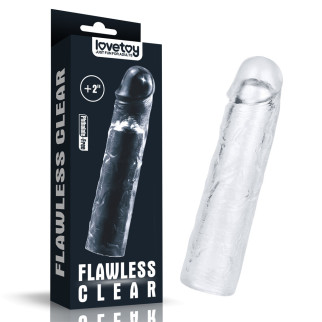 Насадка - Flawless Clear Penis Sleeve Add 2" Clear 18+ - Інтернет-магазин спільних покупок ToGether