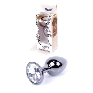 Анальна пробка - Jewellery Dark Silver Plug Clear 18+ - Інтернет-магазин спільних покупок ToGether