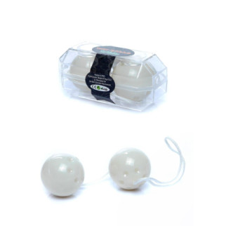 Вагінальні кульки - Duo-Balls White 18+ - Інтернет-магазин спільних покупок ToGether