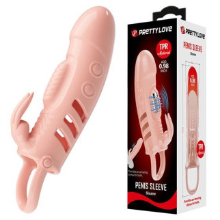 Насадка на член - Pretty Love Sloane Vibrating Penis Sleeve Flesh 18+ - Інтернет-магазин спільних покупок ToGether