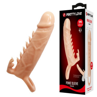 Насадка на член - Pretty Love Emmitt Penis Sleeve Flesh 18+ - Інтернет-магазин спільних покупок ToGether
