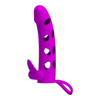 PRETTY LOVE Vibrating Penis Sleeve with Ball Strap 18+ - Інтернет-магазин спільних покупок ToGether