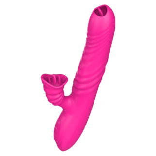 Вібратор Angelia USB 3 functions of thrusting / 20 vibrations Pink 18+ - Інтернет-магазин спільних покупок ToGether