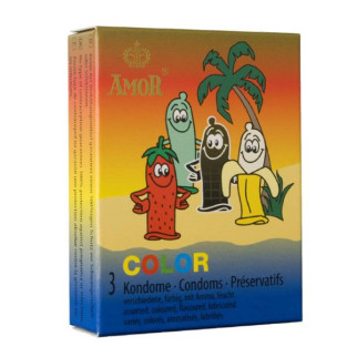 Презервативи Amor Color, 3 шт 18+ - Інтернет-магазин спільних покупок ToGether