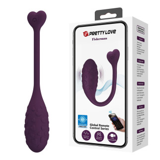 Віброяйце PRETTY LOVE Fisherman Purple, 12 vibration functions Mobile APP remote control 18+ - Інтернет-магазин спільних покупок ToGether
