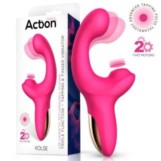 ACTION VOLSE TRIPLE FUNCTION VIBE WITH FINGER AND PULSATION TAPPING 18+ - Інтернет-магазин спільних покупок ToGether