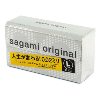 Поліуретанові презервативи Sagami розмір L 0.02 мм, 10 шт. 18+ - Інтернет-магазин спільних покупок ToGether