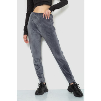 Спорт штани жіночі велюрові, колір сірий, 244R5576 - Інтернет-магазин спільних покупок ToGether
