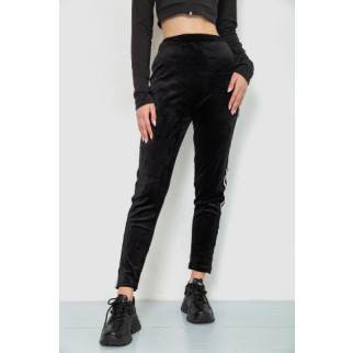 Спорт штани жіночі велюрові, колір чорний, 244R5576 - Інтернет-магазин спільних покупок ToGether