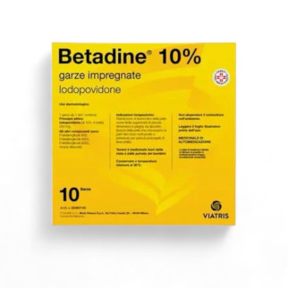 Betadine 10% Iodopovidone марлеві пов&apos;язки з розчином йодоповідону 10 шт - Інтернет-магазин спільних покупок ToGether