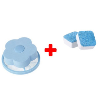 Набір для прання фільтр та очищувач таблетки для пральної машини 14527 синій - Інтернет-магазин спільних покупок ToGether