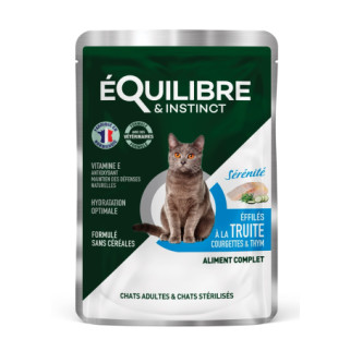 Корм Equilibre & Instinct вологий для стерилізованих котів із фореллю в соусі 85 гр - Інтернет-магазин спільних покупок ToGether