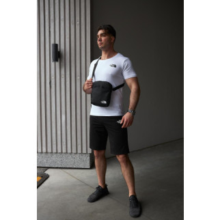 Комплект чоловічий TNF: футболка біла + шорти чорні + барсетка чорна - Інтернет-магазин спільних покупок ToGether
