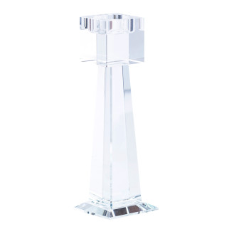 Скляний підсвічник 20.5 (см) геометричний високий квадратний на 1 свічку - Інтернет-магазин спільних покупок ToGether