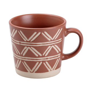 Чашка 350 (мл) керамічна Ø 9.8 (см) для чаю, кави, капучіно, латте коричнева - Інтернет-магазин спільних покупок ToGether