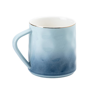 Чашка 400 (мл) керамічна для чаю або кави кружка синя - Інтернет-магазин спільних покупок ToGether
