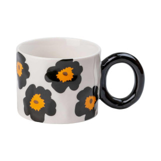 Кружка 400 (мл) керамічна для чаю та кави Ø 7.5 (см) чашка Квітка - Інтернет-магазин спільних покупок ToGether