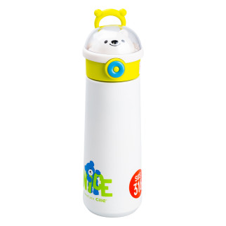 Термос 500 (мл) із трубочкою дитячий термо напувалка для дитини Жовтий - Інтернет-магазин спільних покупок ToGether