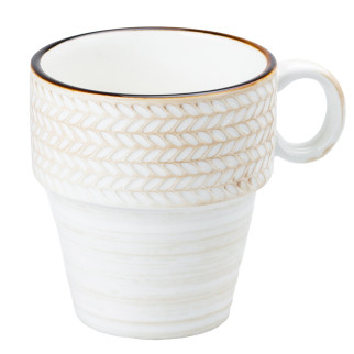 Кухоль 350 (мл) керамічна чашка для кави чаю Ø 9.0 (см) бежева - Інтернет-магазин спільних покупок ToGether