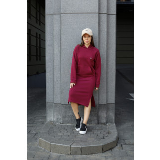 Жіноча сукня-худі на флісі  Бордо 42 - Інтернет-магазин спільних покупок ToGether