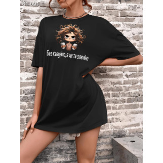 Чорна жіноча футболка.61-091 - Інтернет-магазин спільних покупок ToGether