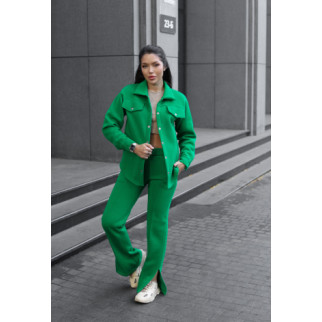Жіночий спортивний костюм на флісі 42-48  Зелений 42 - Інтернет-магазин спільних покупок ToGether