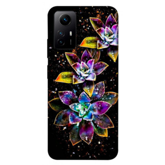 Чохол itsPrint Flowers on black для Xiaomi Redmi Note 12S - Інтернет-магазин спільних покупок ToGether