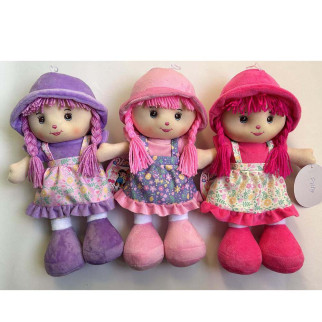 Лялька 34см, м'яконабивна, петелька, 3 кольори, у п/е, 13-34-8см /60/ - Інтернет-магазин спільних покупок ToGether