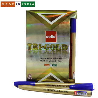 Ручка Cello Original "Tri-mate-GOLD" 1.0мм син. 50/Box, ціна за 50 шт. // | TriGOLDBL - Інтернет-магазин спільних покупок ToGether
