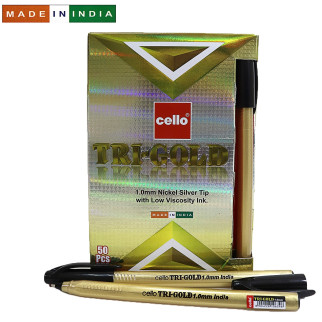 Ручка Cello Original "Tri-mate-GOLD" 1.0мм черн. 50/Box, ціна за 50 шт. // | TriGOLDBK - Інтернет-магазин спільних покупок ToGether