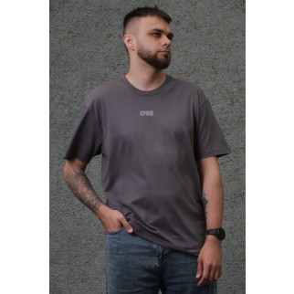 Оверсайз футболка з принтом Without 1702 dark gray - Інтернет-магазин спільних покупок ToGether