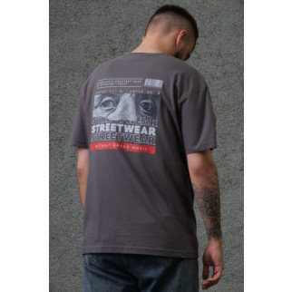 Оверсайз футболка з принтом Without streetwear dark gray - Інтернет-магазин спільних покупок ToGether