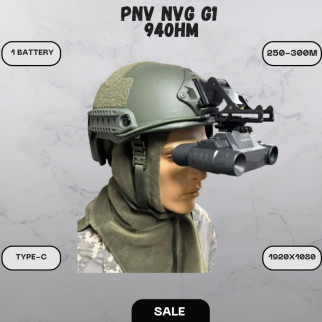 Прилад нічного бачення NVG G1 +кріплення на голову (940nm) + кріплення на шолом чорного кольору  - Інтернет-магазин спільних покупок ToGether