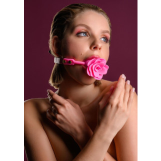 Кляп силіконовий Трояндочка Taboom Rose Ball Gag, рожевий - Інтернет-магазин спільних покупок ToGether