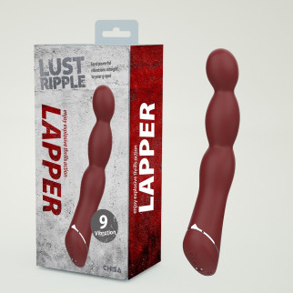 Класичний вібратор гнучкий Chisa Lust Ripple Lapper, бордовий - Інтернет-магазин спільних покупок ToGether