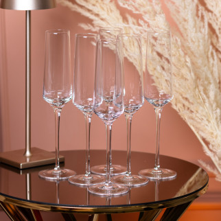 Келихи для шампанського на високій ніжці фужери для шампанського скляні келихи 6 шт - Інтернет-магазин спільних покупок ToGether